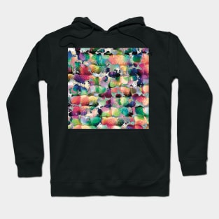 Rainbow Splatter Doodle Dots Hoodie